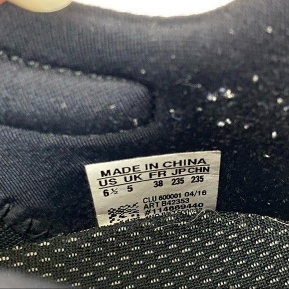 Adidas Alphabounce Black Gray Animal Print Athletic Sneakers Women’s 6.5 - Picture 6 of 9